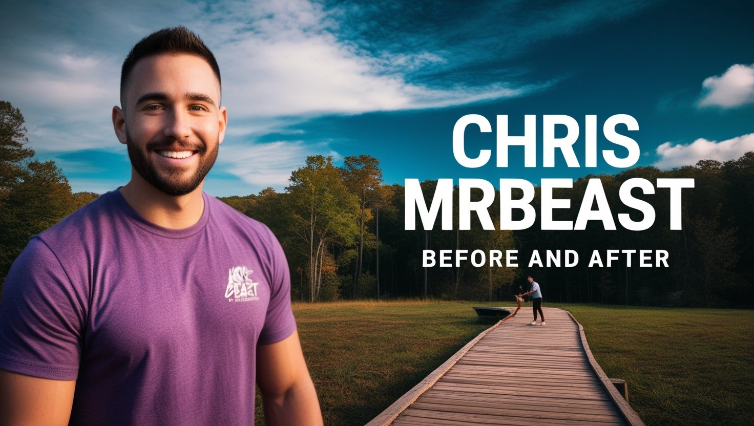Chris MrBeast Before and After
