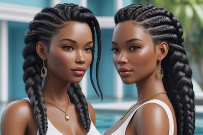 Booth Vroid Side Braids Side Locks