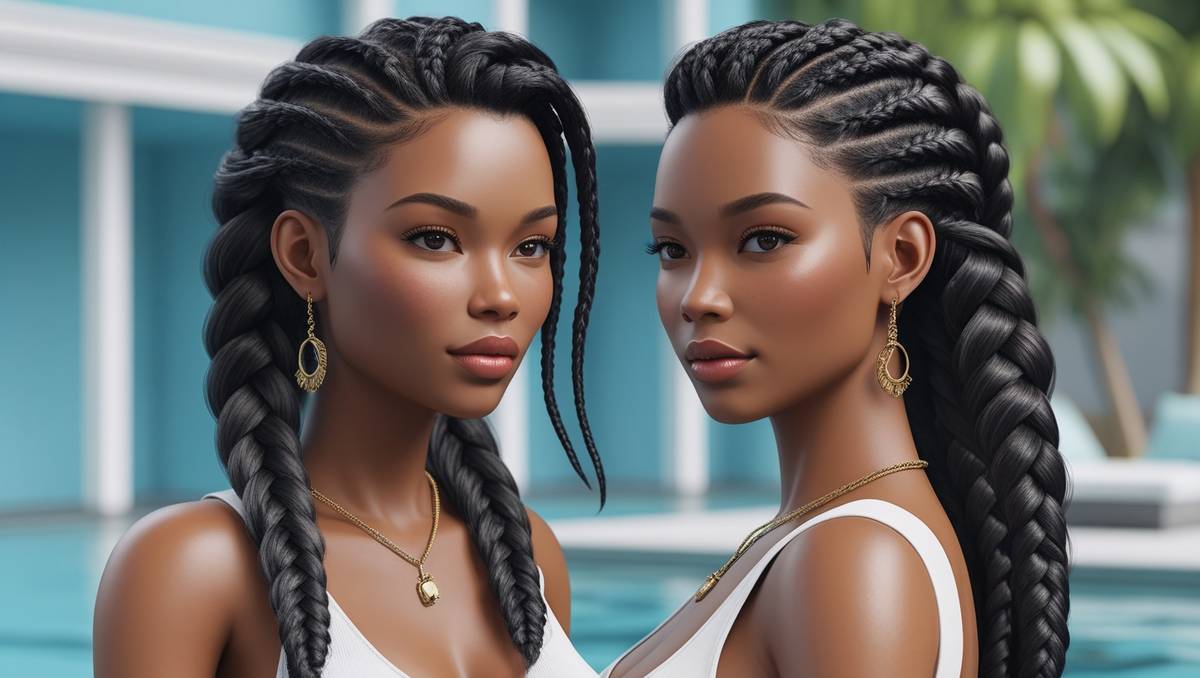 Booth Vroid Side Braids Side Locks