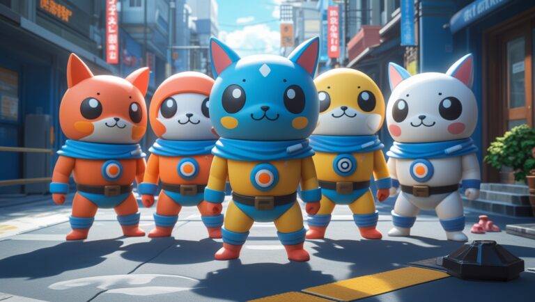 Blue Archive Sushi Rangers Model Kit