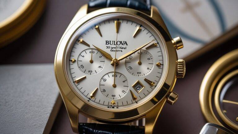 Bulova 30 Jewel 14kt Gold Bezel Gents Watch