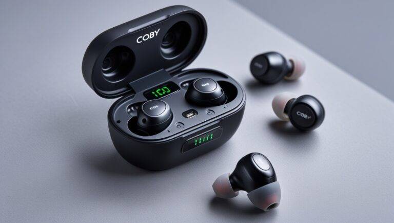 Coby True Wireless Earbuds with Smart Battery Display