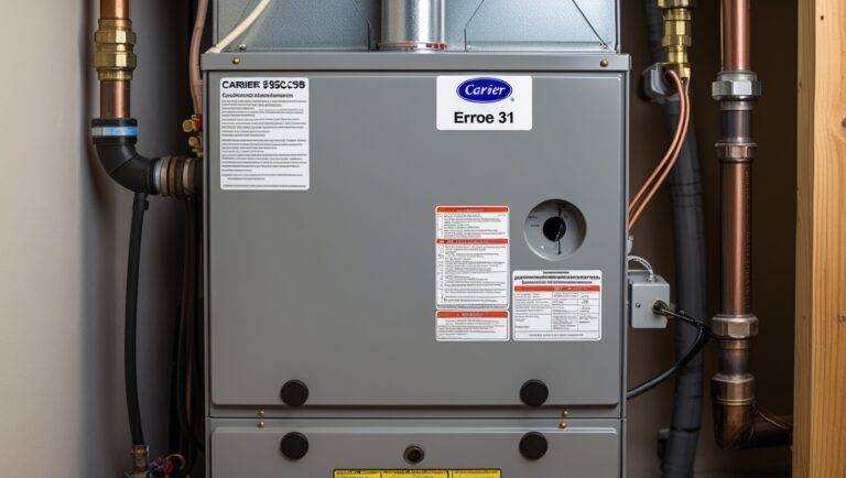 Carrier Model 59SC5B Error Code 31