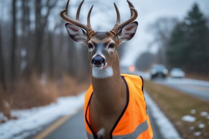 Deer Wearing Vest in Hillsdale County