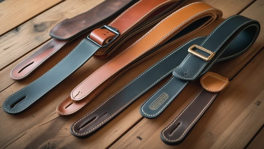 Golden Gate Shelton Series Leather Strap for Mandolin